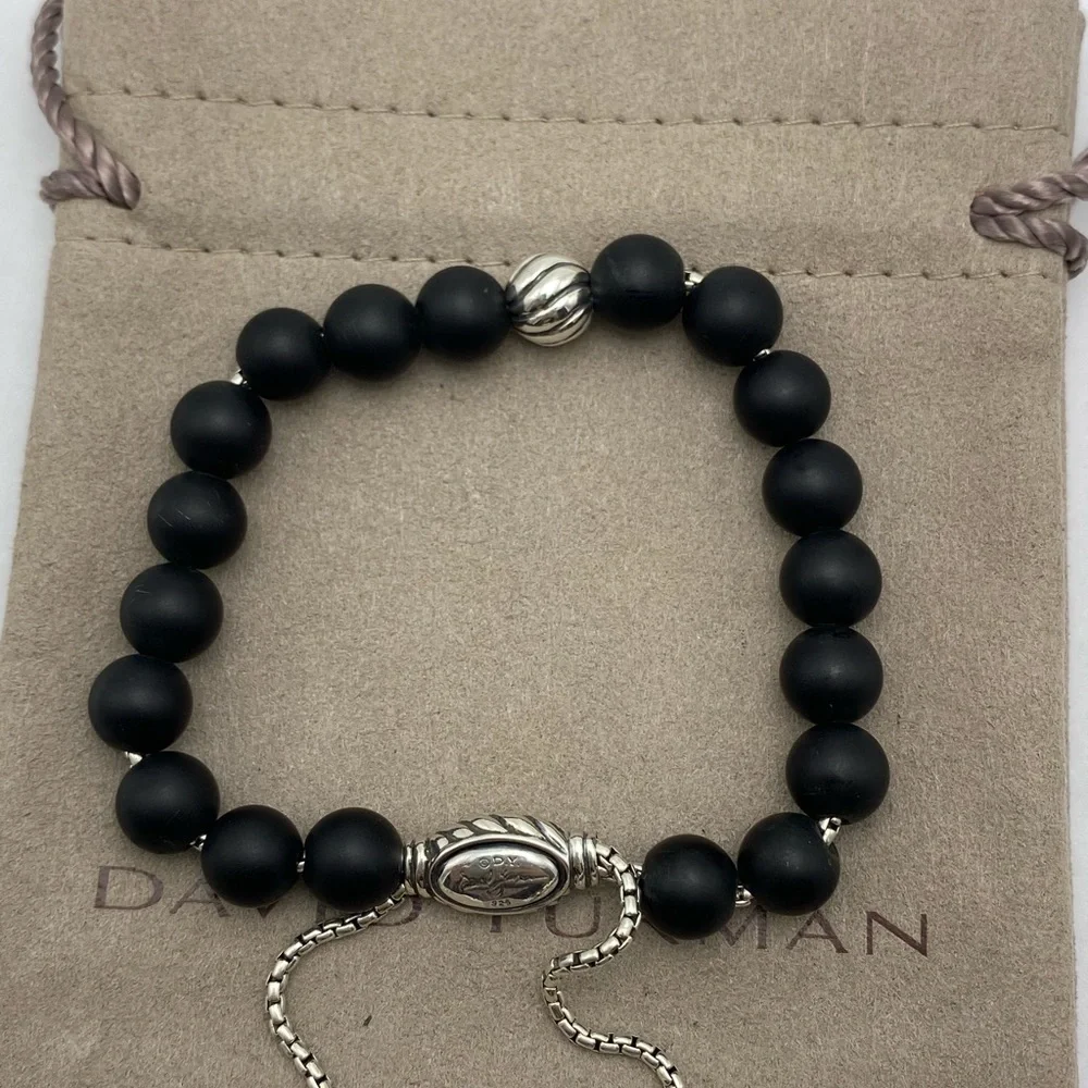 DAVID YURMAN Bracelet 8mm Mate Black Onyx